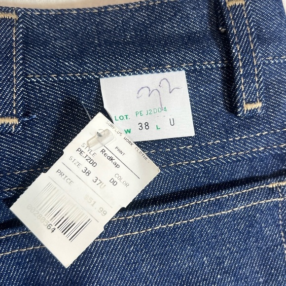 NWT Bulwark 36W 33L Fire Resistant Men's Indigo Straight Jeans - Picture 6 of 10